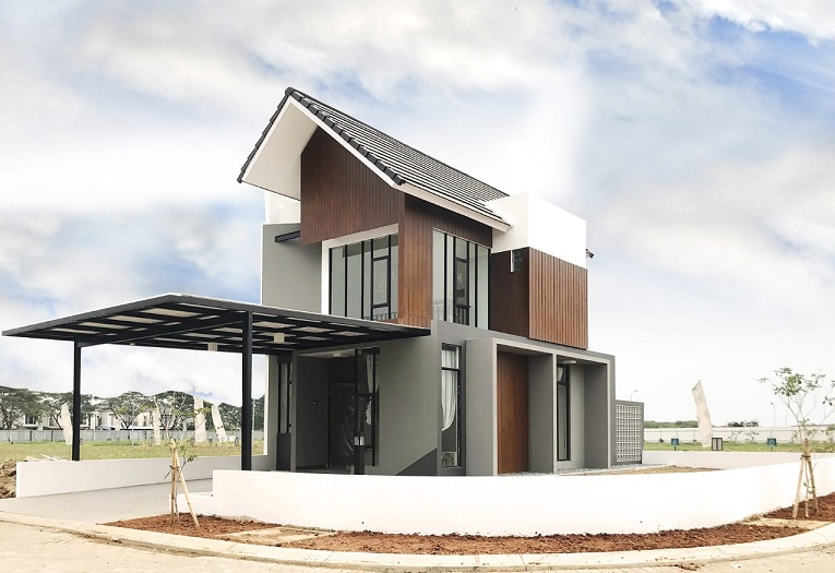 Rumah contoh Tipe A Lite di cluster Jura, perumahan Metland Menteng, Jakarta Timur