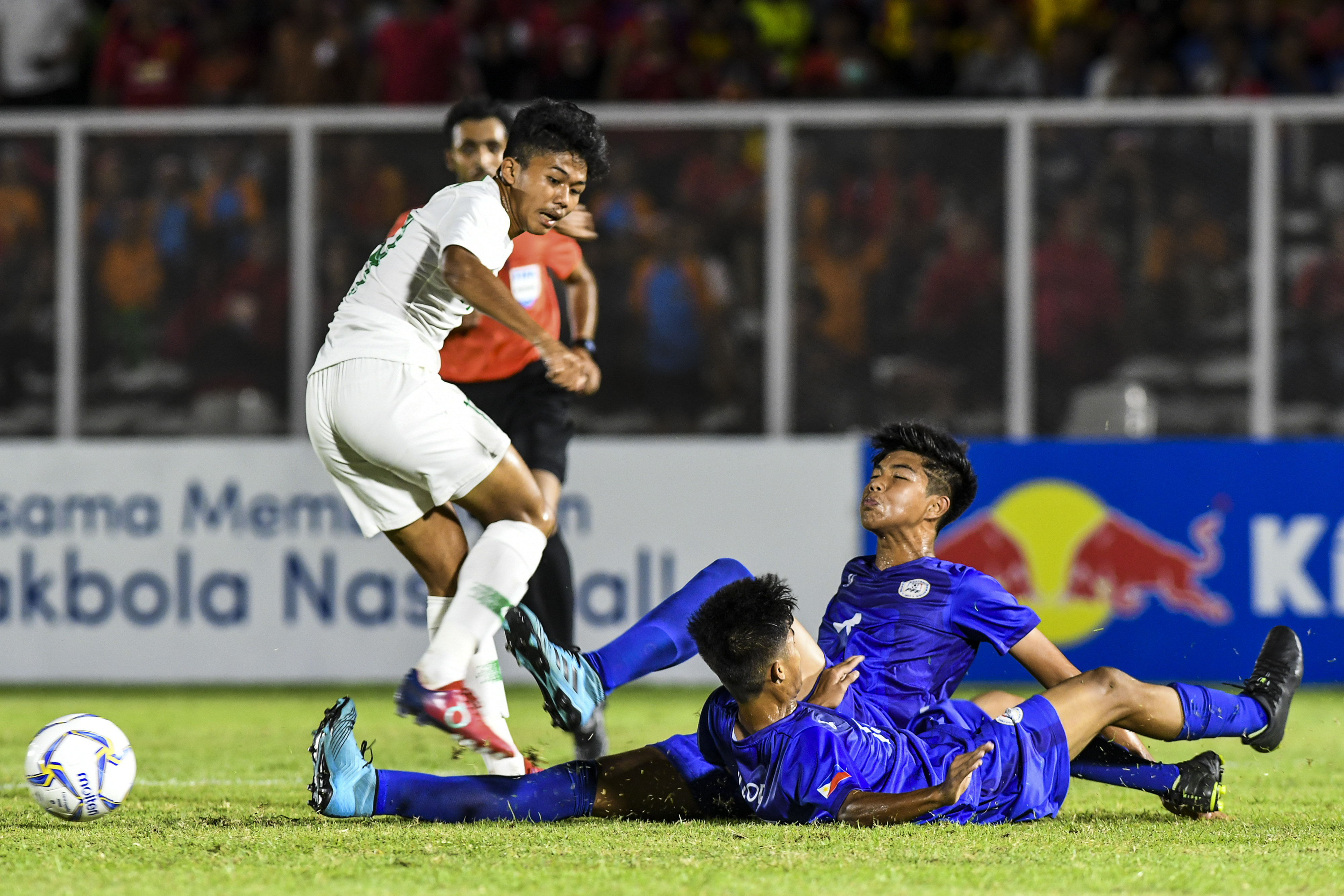 Momen pertandingan timna sU-16 melawan Filipina di Kualifikasi Piala Asia U-16