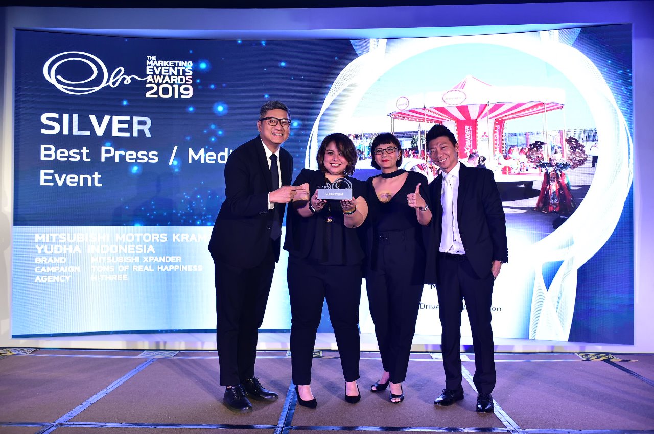 program kampanye 'Xpander Tons of Real Happiness' meraih penghargaan Silver Award pada kategori 'Best Press/Media Event' 