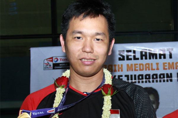 PEMAIN ganda putra bulu tangkis Indonesia Hendra Setiawan