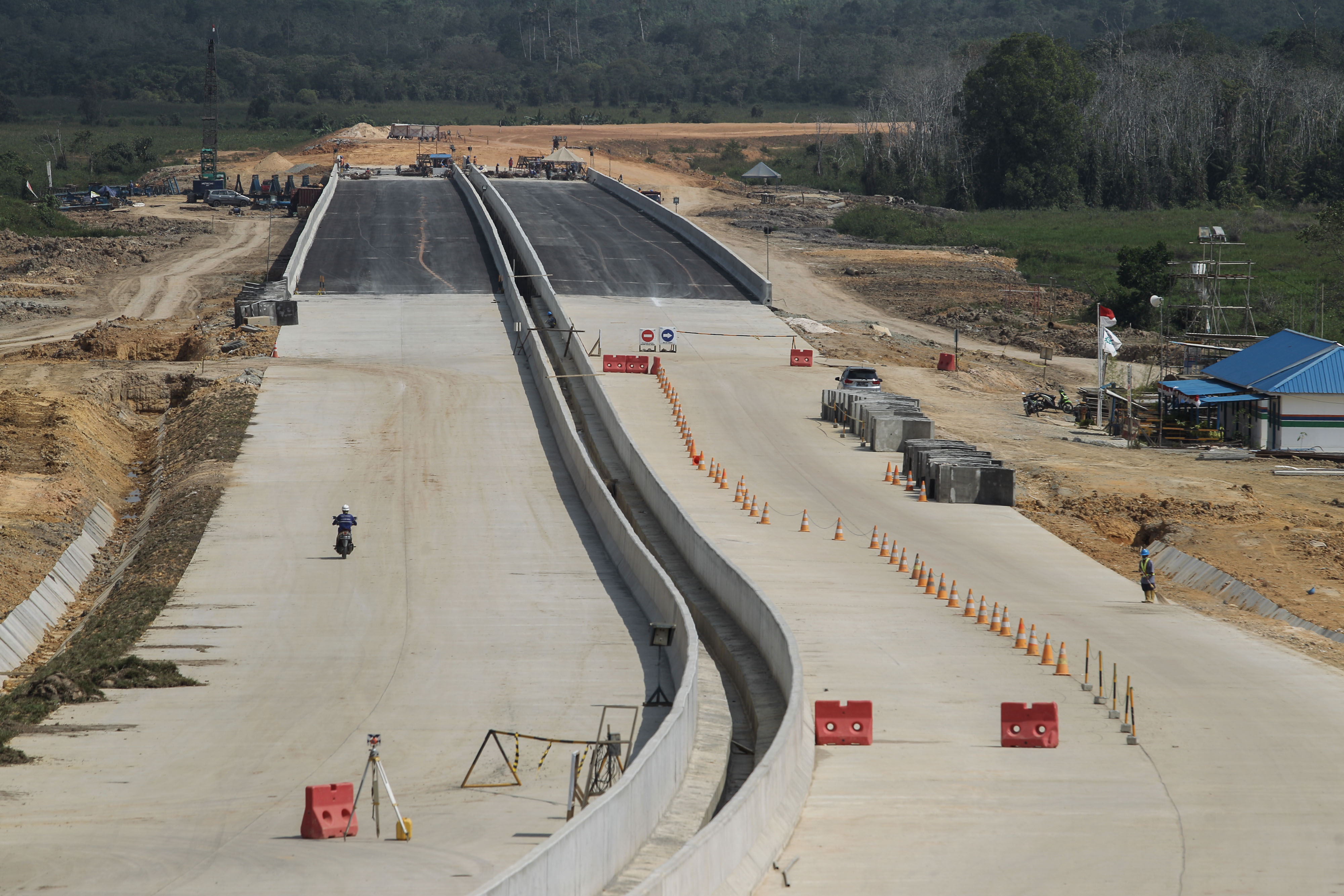 Proyek pembangunan tol Samarinda-Balikpapan yang akan jadi salah satu akses menuju ibu kota baru