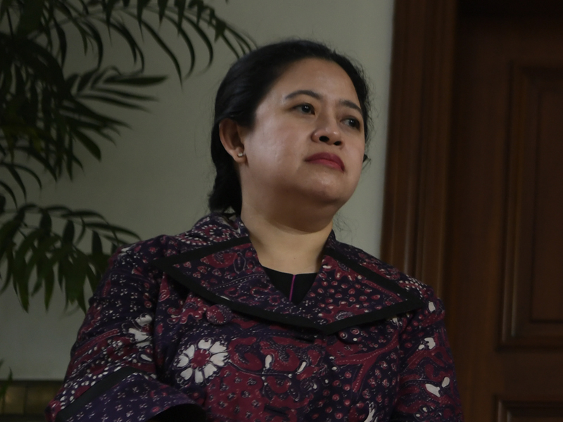 Menteri Koordinator Bidang Pembangunan Manusia dan Kebudayaan Puan Maharani.