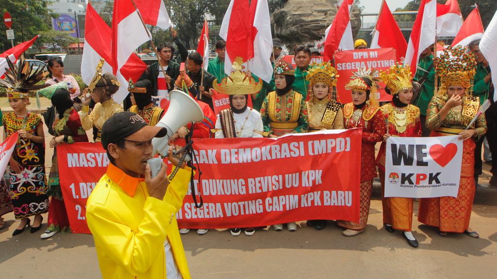 Gelar Aksi Budaya, Mahasiswa Dukung Revisi UU KPK
