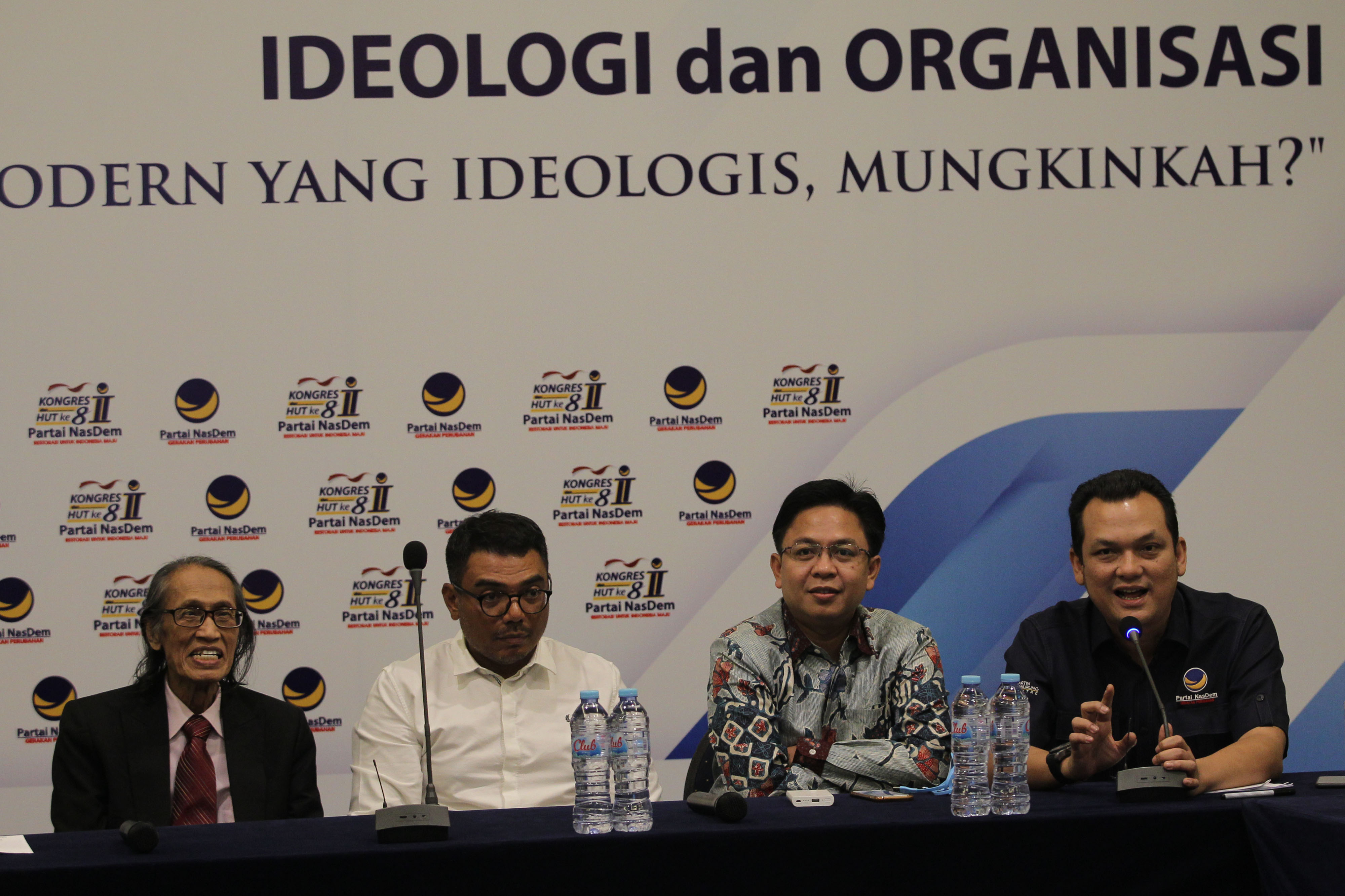 Partai NasDem menggelar FGD Ideologi dan Organisasi yang berlangsung di DPP Partai Nasdem, Jakarta, Kamis, (26/9).