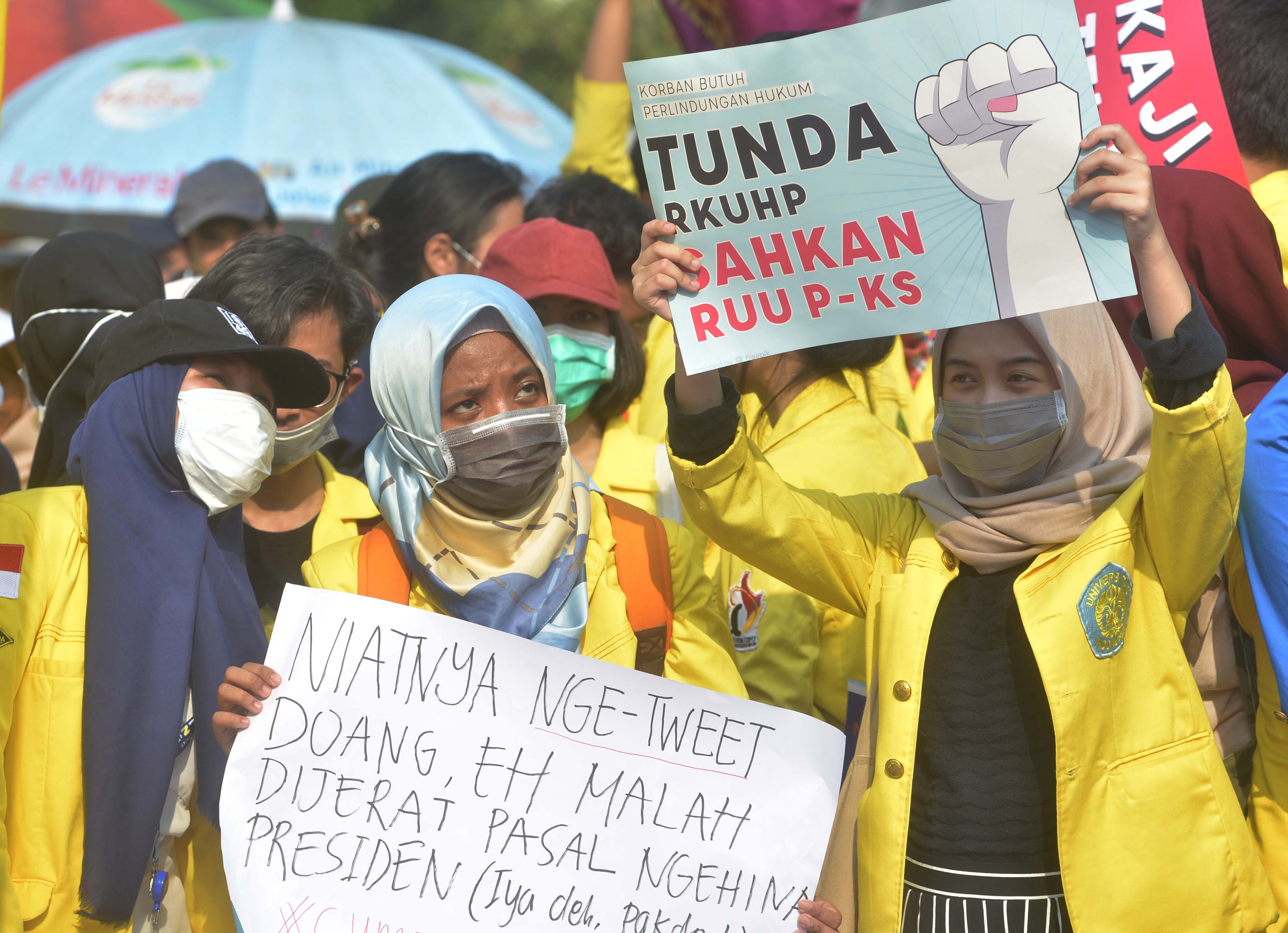 Aksi Massa menolak RKUHP