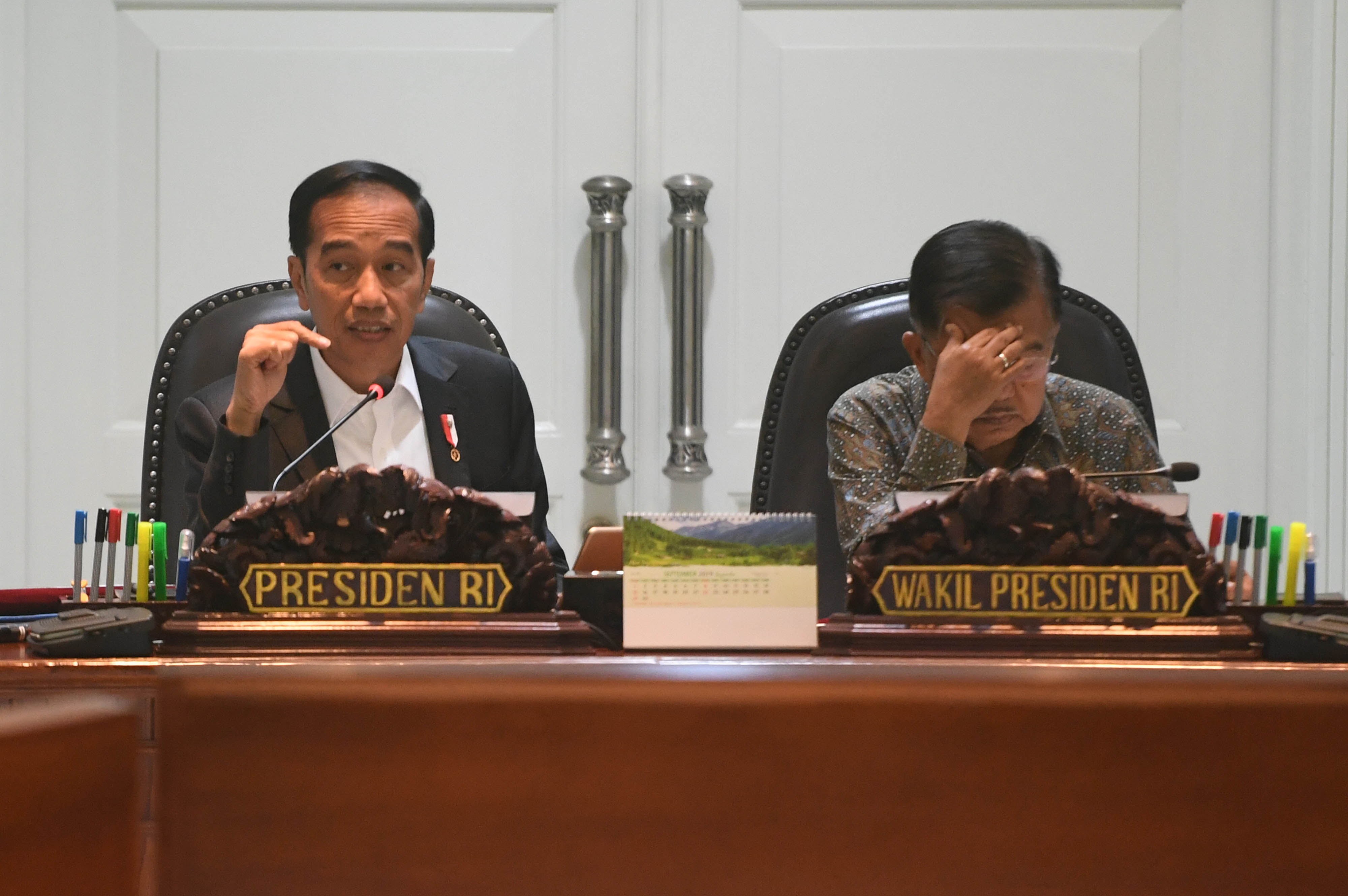 Presiden RI Joko Widodo dan Wapres Jusuf Kalla