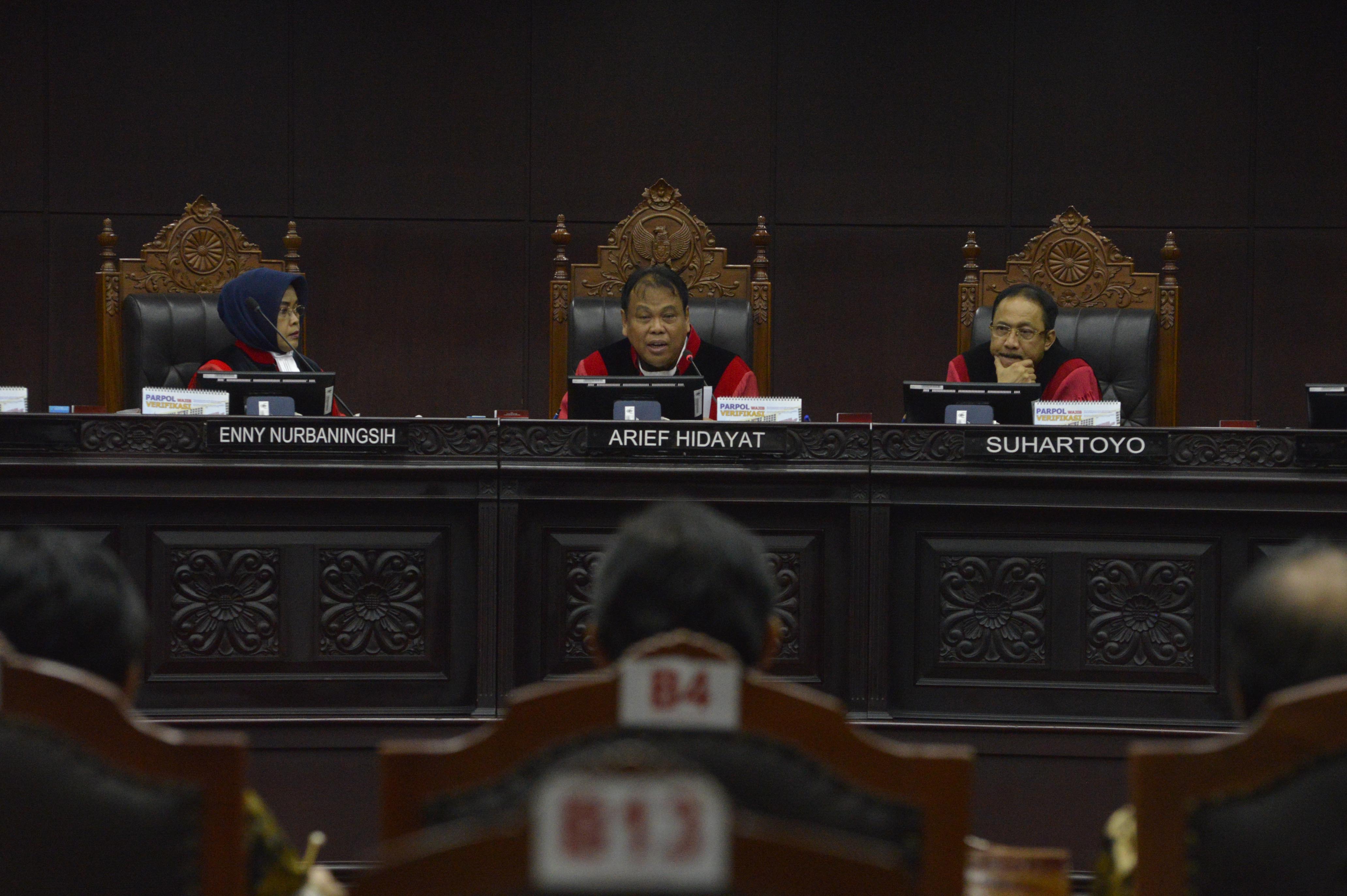 Sidang UU Pemilu di MK, April lalu