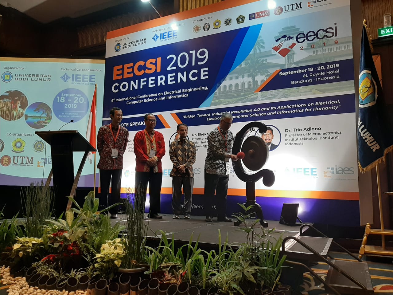 UBL menggelar 6th International Conference on Electrical, Computer Science and Informatics (EECSI) 2019 di Bandung, Jawa Barat.