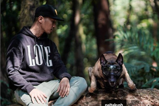 Presenter Bima Aryo dan anjingnya, Sparta