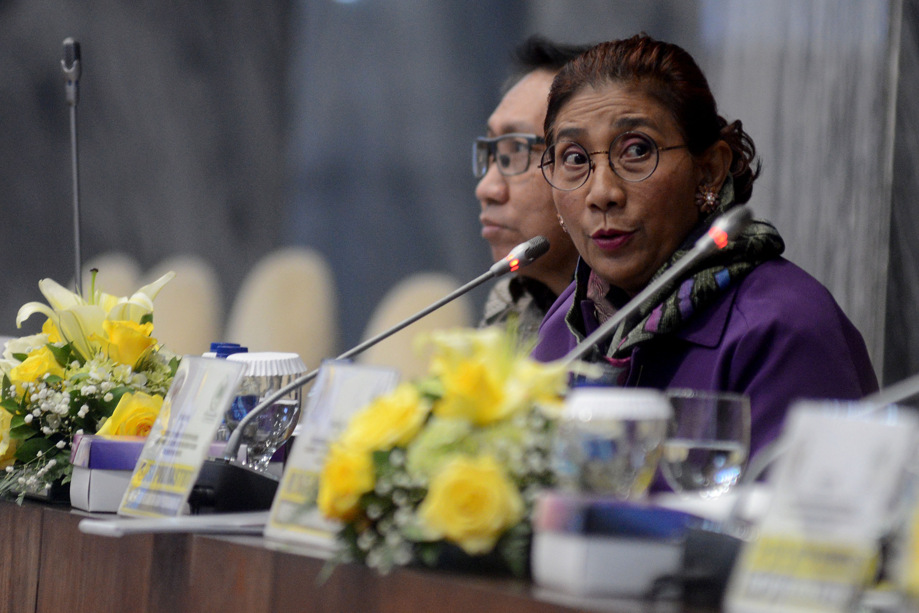 Menteri kelautan dan Perikanan Susi Pudjiastuti