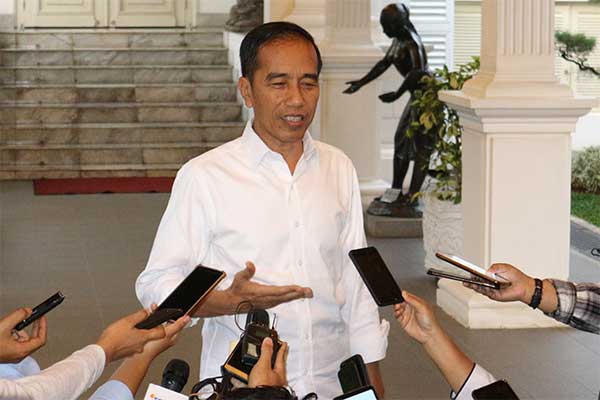 Presiden Joko Widodo di Istana Merdeka, Jakarta, Senin (23/9/2019).