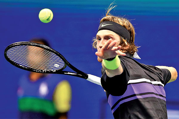 Petenis Rusia Andrey Rublev
