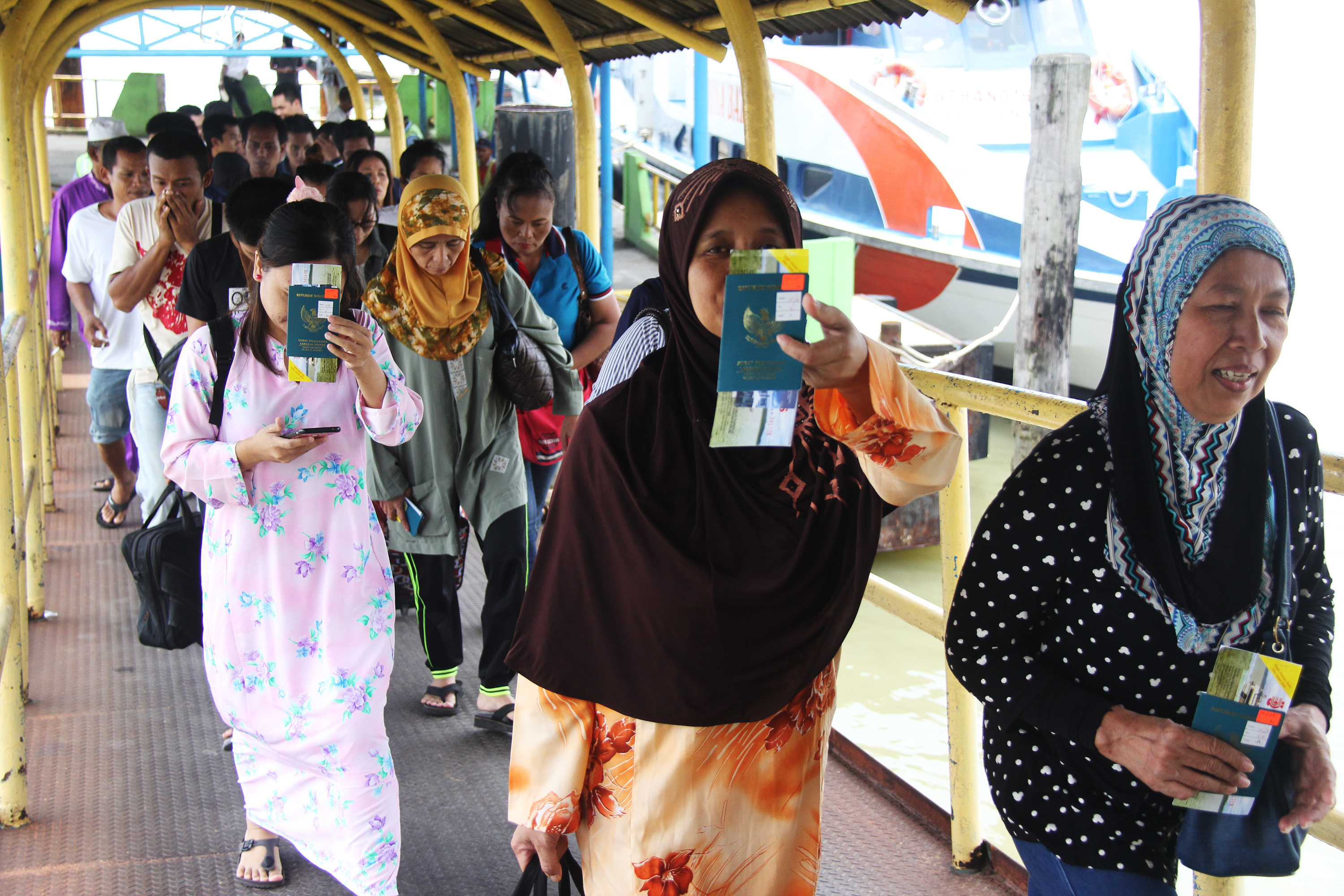 Para pekerja migran Indonesia.