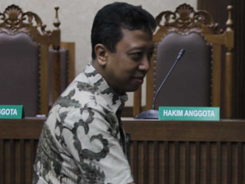 Terdakwa kasus dugaan suap jual beli jabatan di lingkungan Kementerian Agama yang juga mantan Ketua Umum PPP Romahurmuziy.