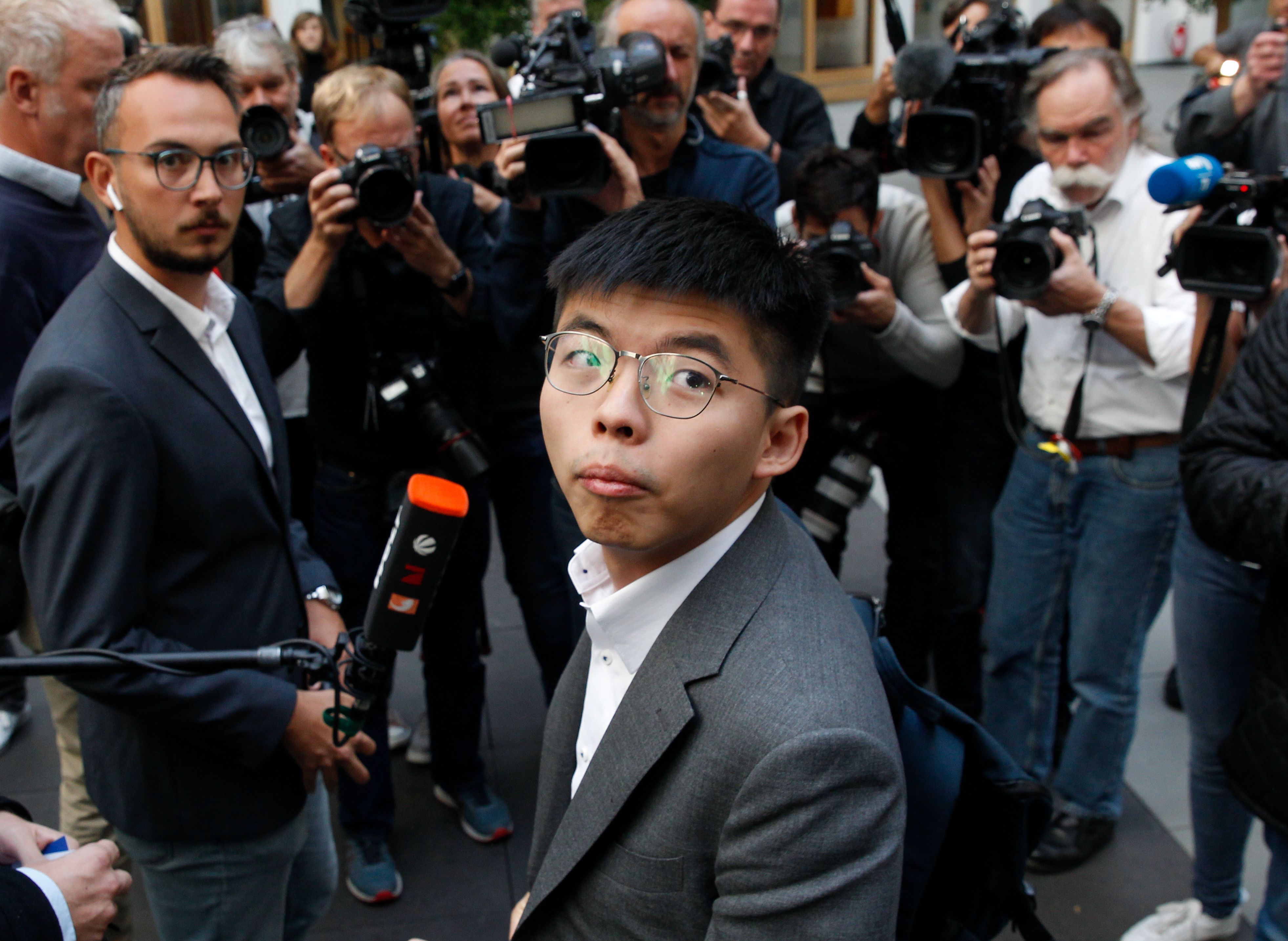 Pemimpin demonstransi di  Hong Kong Joshua Wong