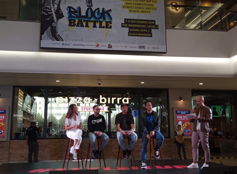 Ki-Ka:Astri Abyanti - General Manager Marketing Level 4,5,6 Plaza Indonesia, Hamdi Fabas - Founder BBoyIndo, DJ Slide - Founder All Good Mus