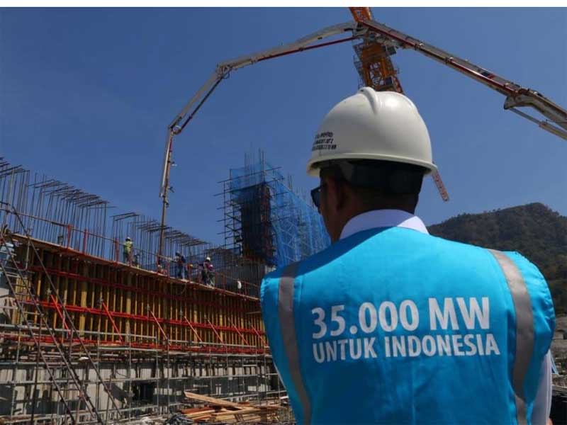 Ilustrasi Pembangunan Listrik PLN.