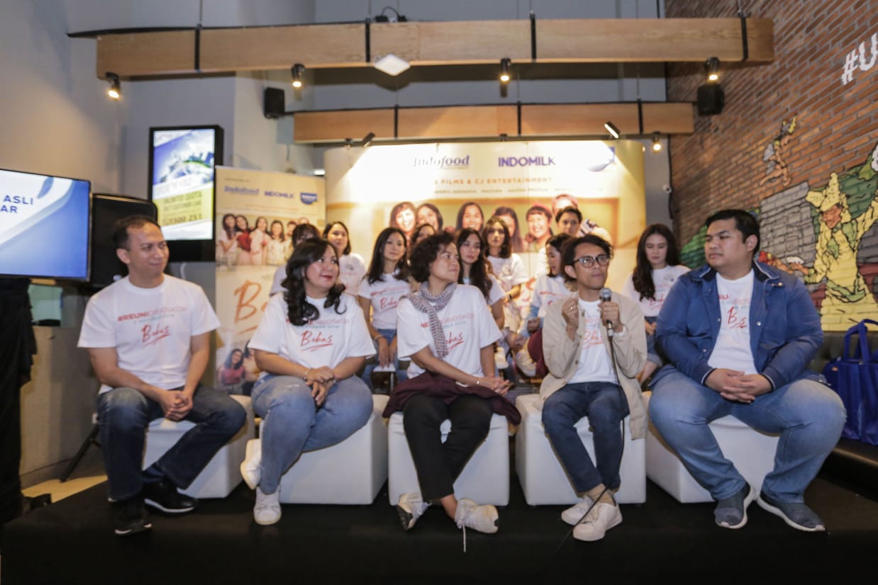 Jumpa pers film 'Bebas' yang digelar di Jakarta, Kamis (5/9).