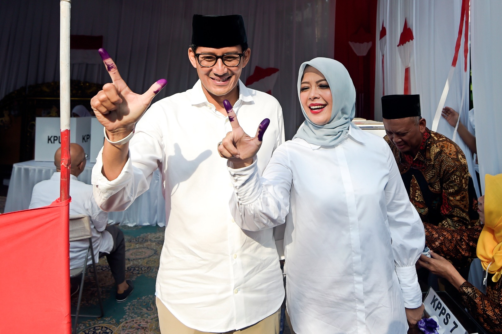 Sandiaga Uno dan istri, Nur Asia Uno.