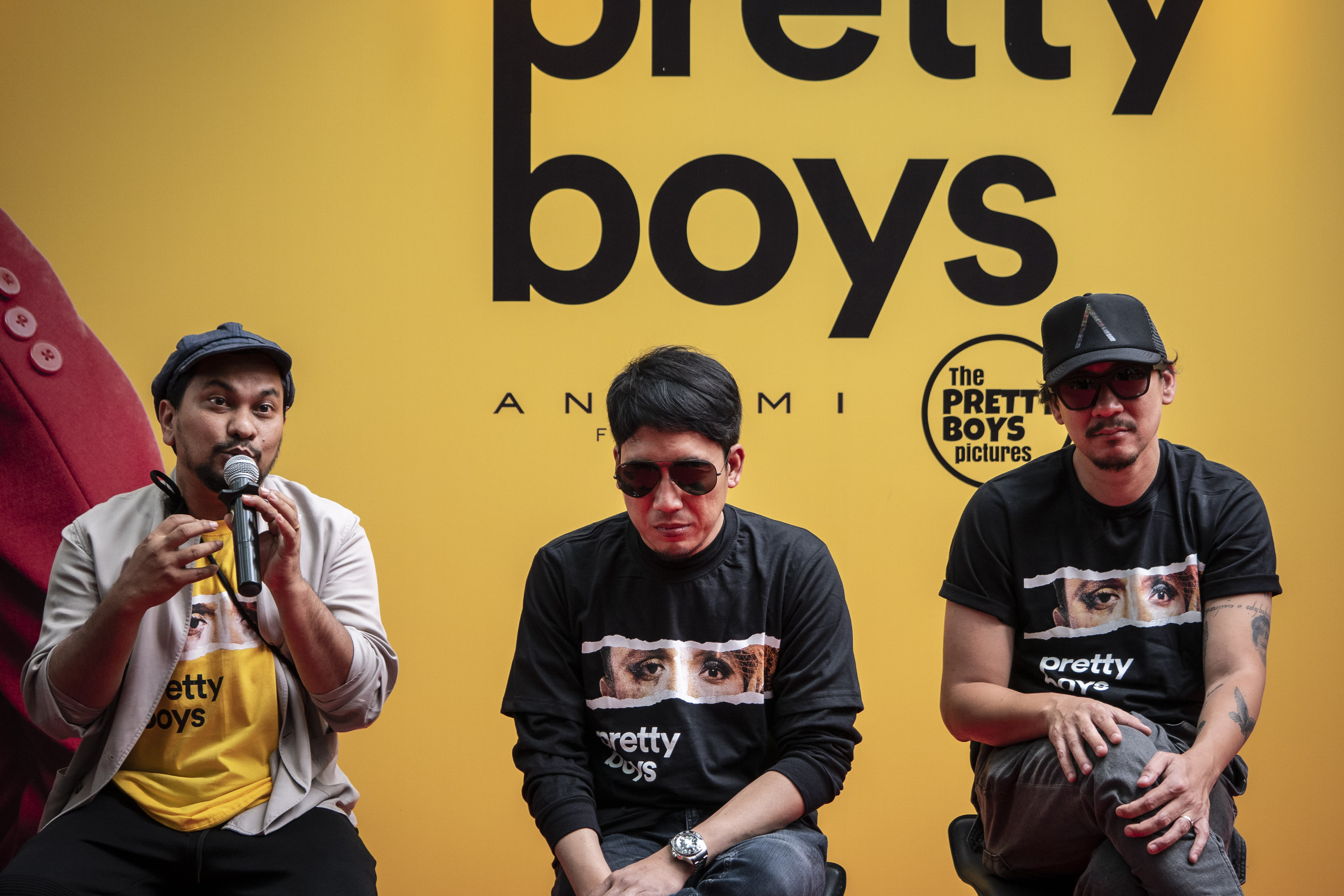 Suasana press screening film Pretty Boys, di Jakarta, Senin (16/9).