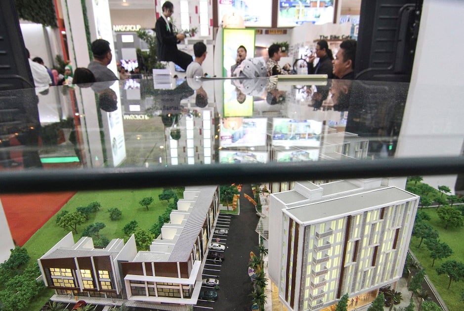 Suasana pameran properti di JCC, Jakarta, beberapa waktu lalu. Kini hunian berkonsep ETOD kian diminati.