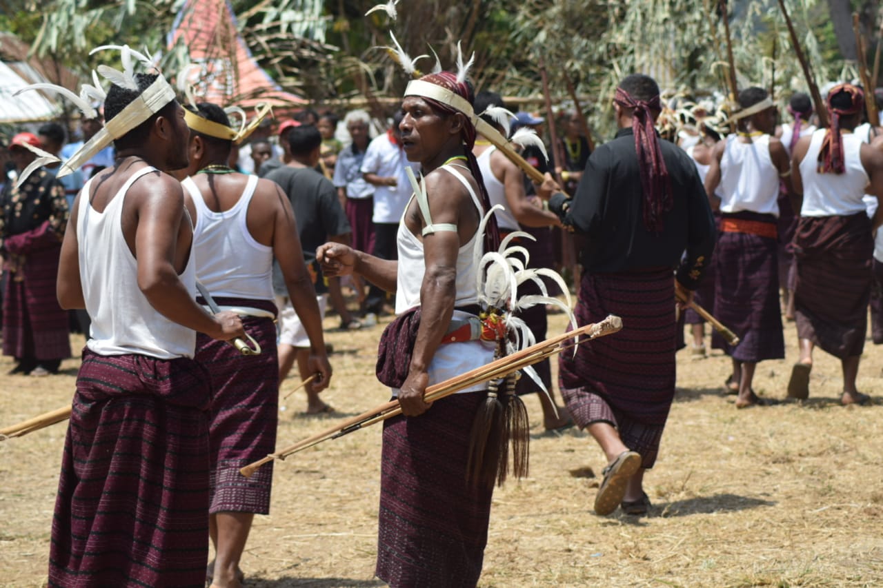 Atraksi tradisi Masyarakat Lamatou, Desa Painapang yakni Leo Tanada