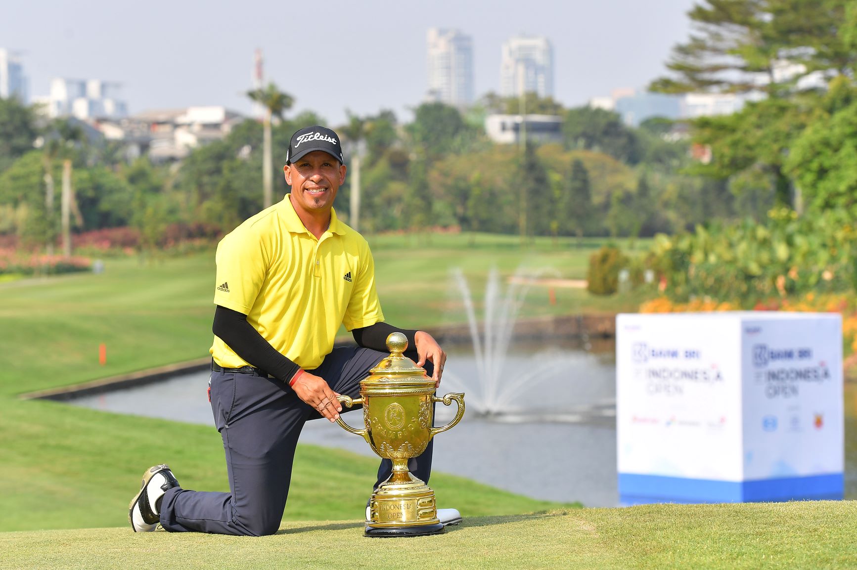 Pegolf Argentina Miguel Carballo, juara Indonesia Terbuka 2019.