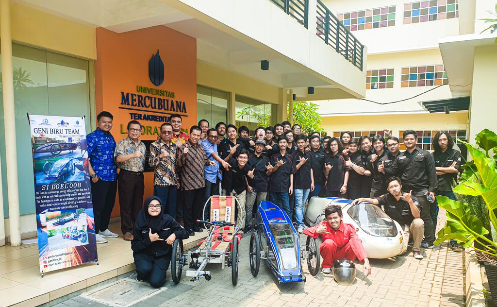 Seremoni pelepasan tim UMB untuk mengikuti Kontes Mobil Hemat Energi (KMHE) 2019.