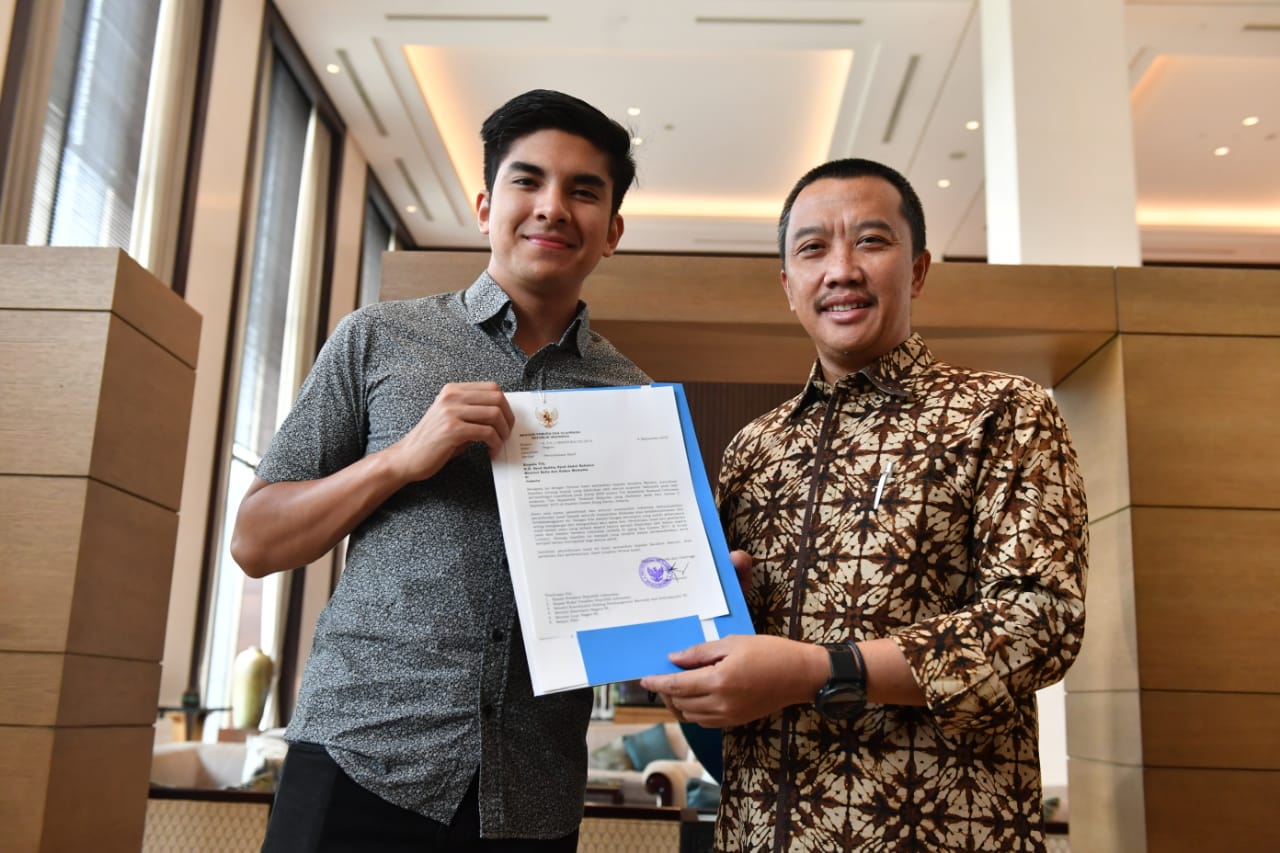 Menpora Imam Nahrawi menemui Menteri Belia dan Sukan Malaysia.