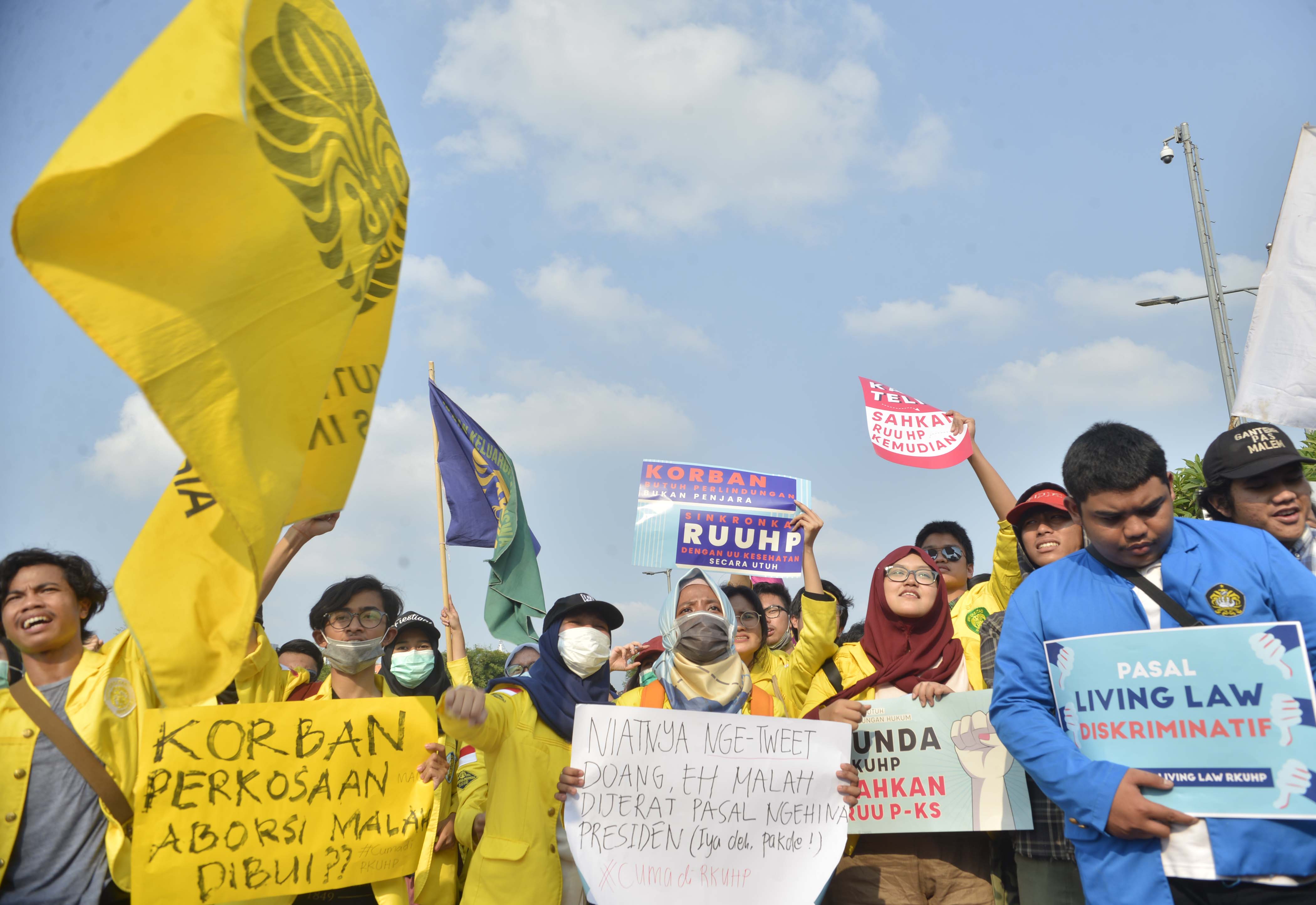 Aksi Massa menolak RKUHP 