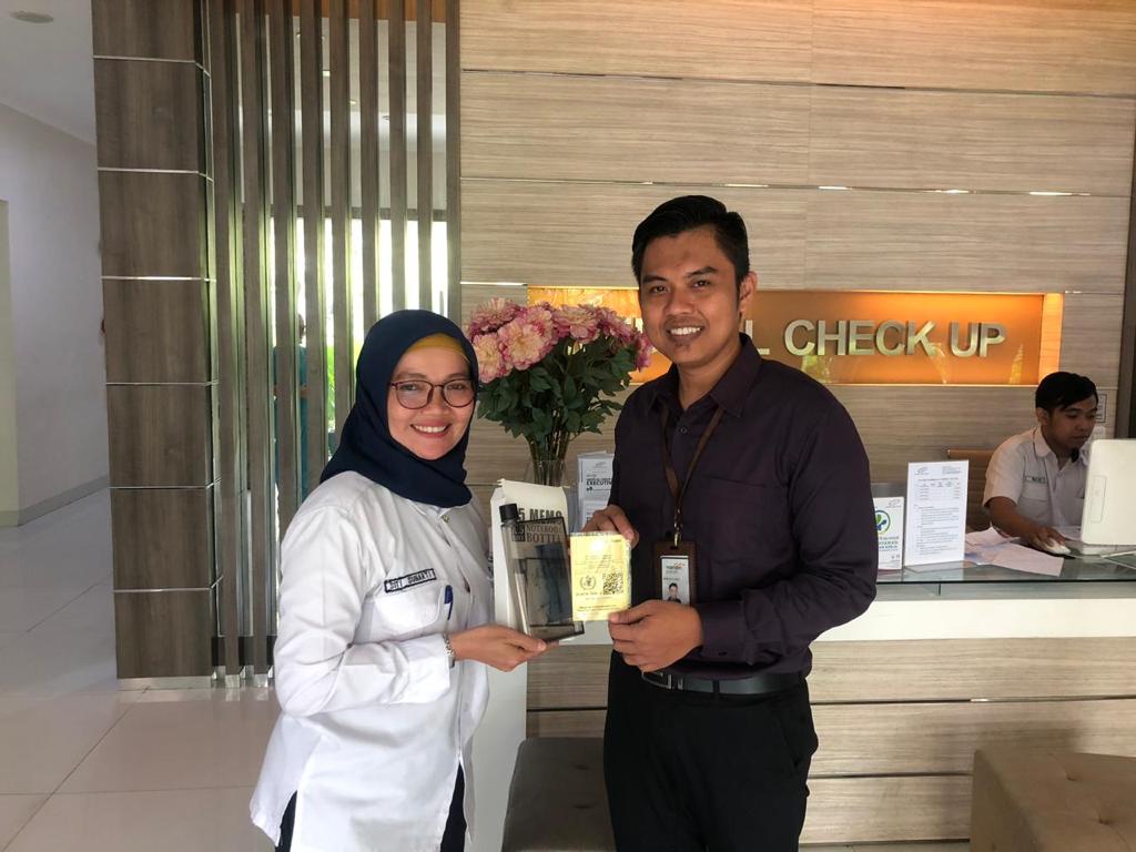 Pusat Layanan Vaksin Internasional Rumah Sakit Pelni di Jakarta.