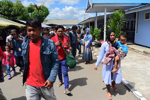 Pengungsi warga Sampang