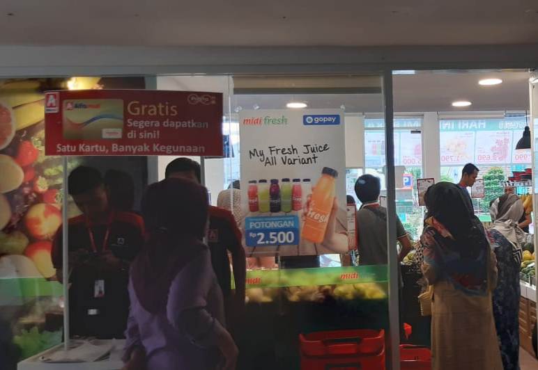 Gerai ritel di Rumah Sakit Harapan Kita, Jakarta.