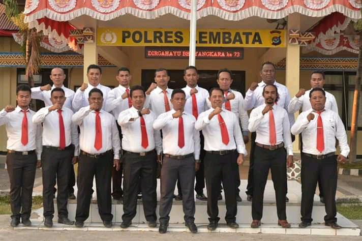 Jajaran Polres Lembata, NTT.