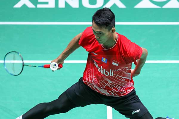 Pebulu tangkis tunggal putra Indonesia Jonatan Christie