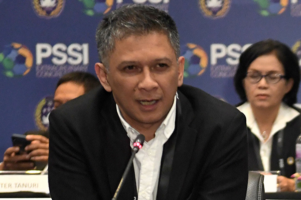 Plt Ketua Umum Persatuan Sepak Bola Seluruh Indonesia (PSSI) Iwan Budianto