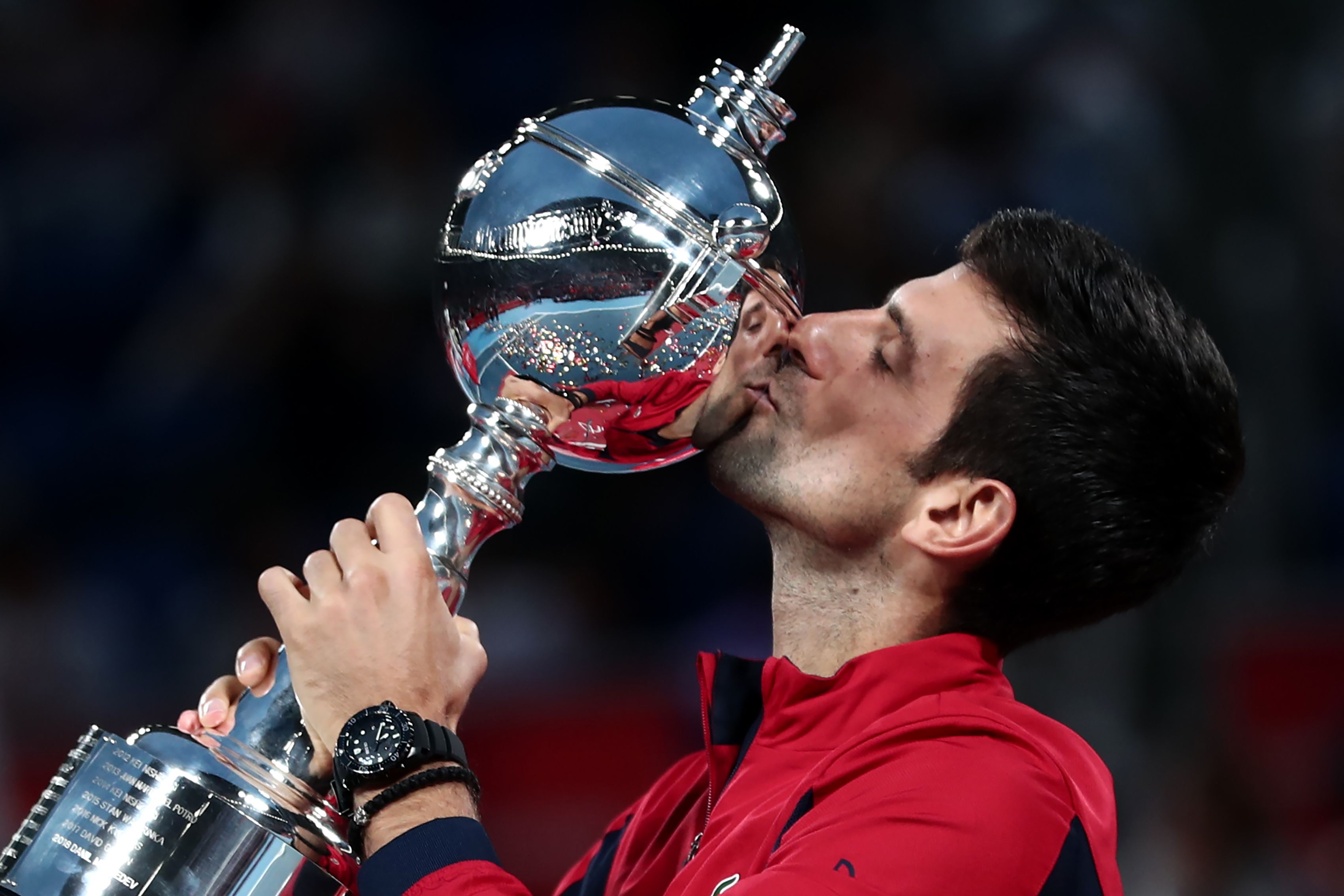 Novak Djokovic secara resmi menjuarai Jepang Terbuka 2019