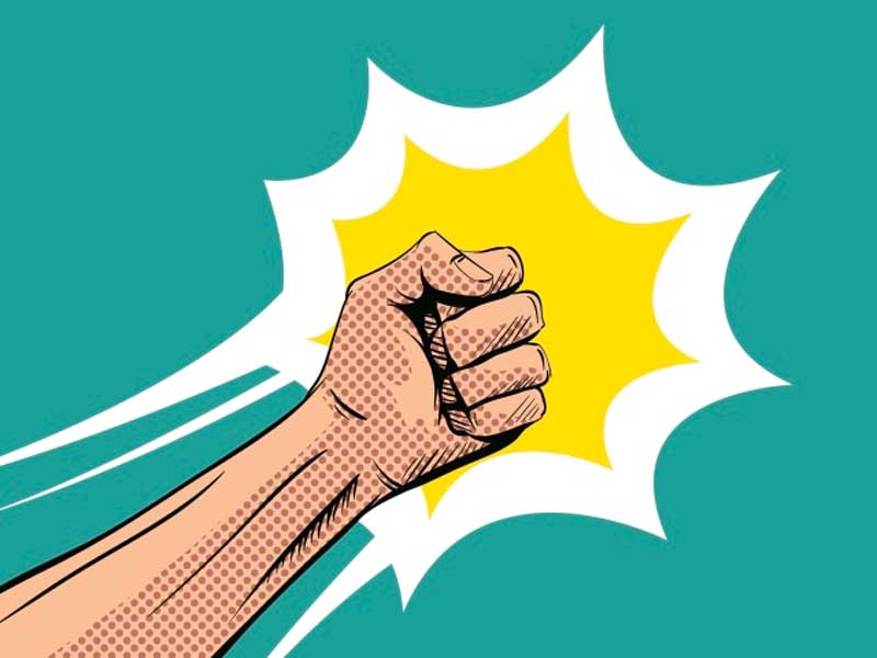 Ilustrasi Pemukulan.