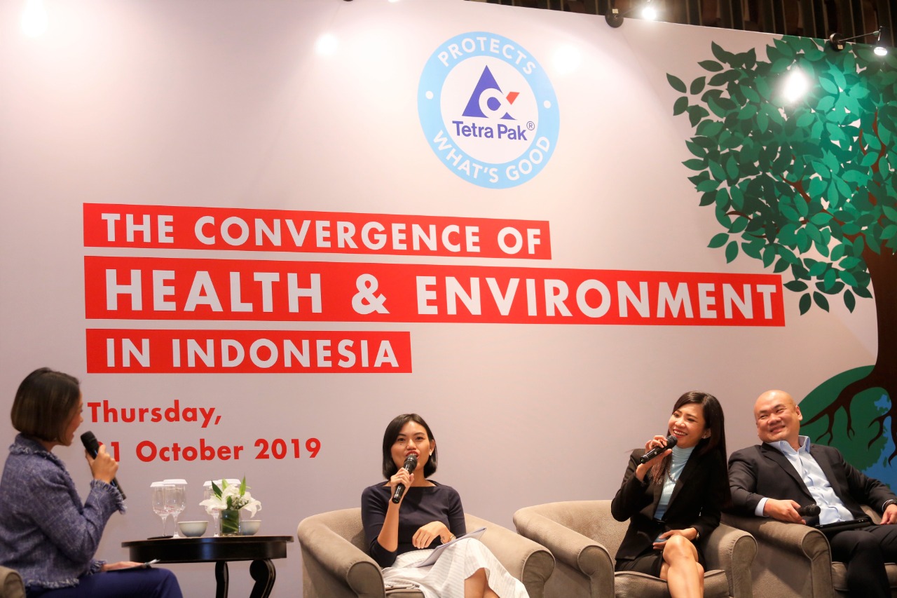 Konferensi pers hasil survei dari lembaga Ipsos dan Tetra Pak di Jakarta.