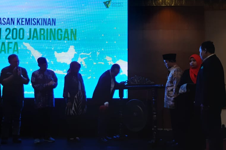  Acara peluncuran  200 zona layanan baru Dompet Dhuafa yang tersebar di 34 provinsi di Balai Kartini, Jakarta, Rabu (30/10)