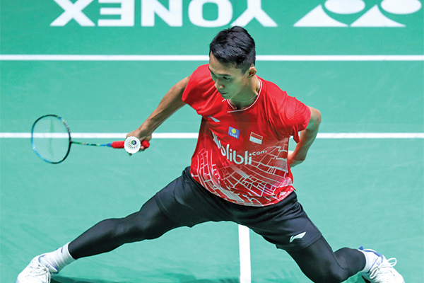 Pebulu tangkis tunggal putra Indonesia Jonatan Christie 