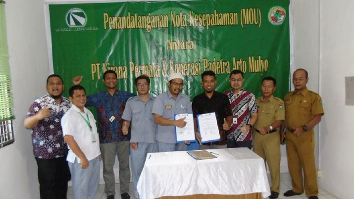 Koperasi Binaan PT Perusahaan Gas Negara Tbk (PGN), Padetra Arto Mulyo, melakukan kerja sama dengan PT Kirana Megatara Tbk 