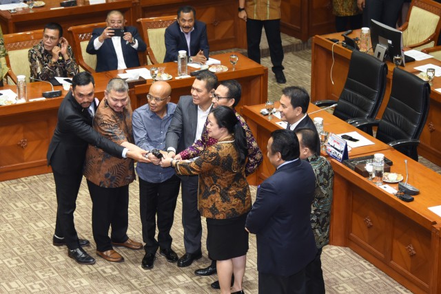  Suasana terpilihnya Pimpinan Komisi III DPR RI.