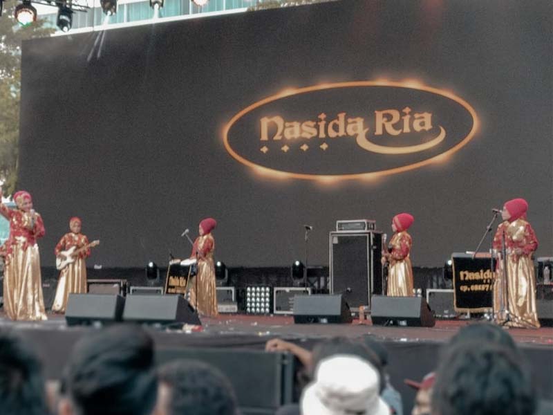 Grup kasidah asal Semarang tampil di hari terakhir SynchFest 2019, Minggu (6/10).