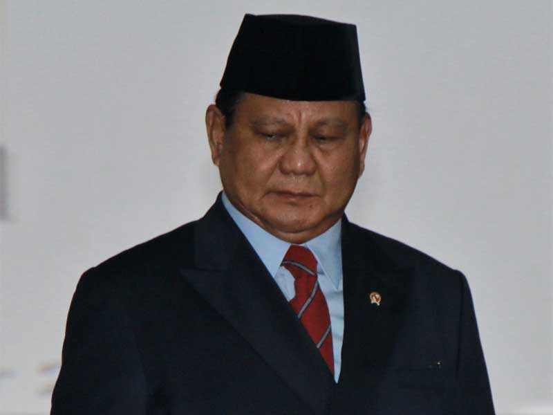 Menteri Pertahanan Prabowo Subianto.