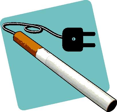 Ilustrasi rokok elektrik.