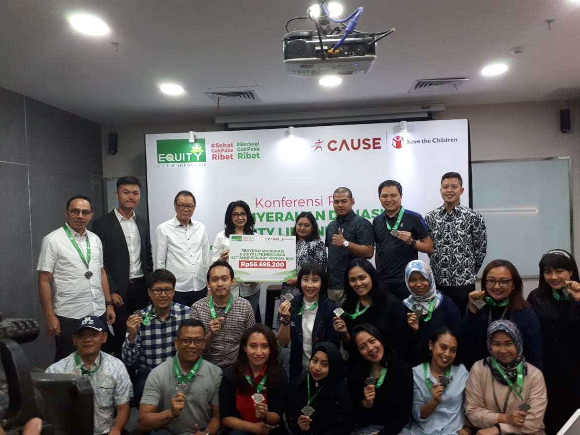 Charity Run Equity Life Kumpulkan Donasi Atasi Pneumonia
