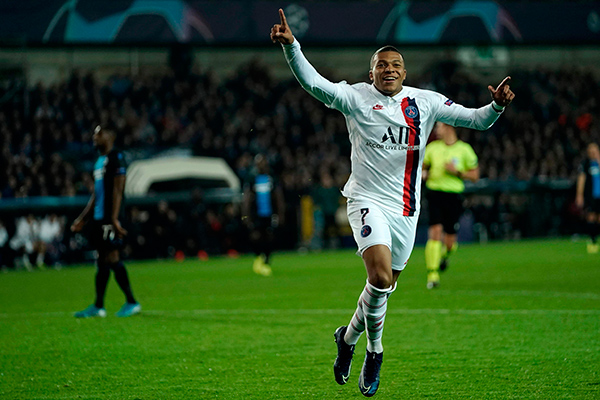 Pemain PSG Kylian Mbappe