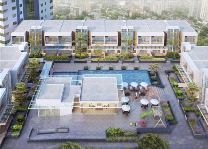 maket Sky Hond dan Garden Home yang dikembangkan AKR Land