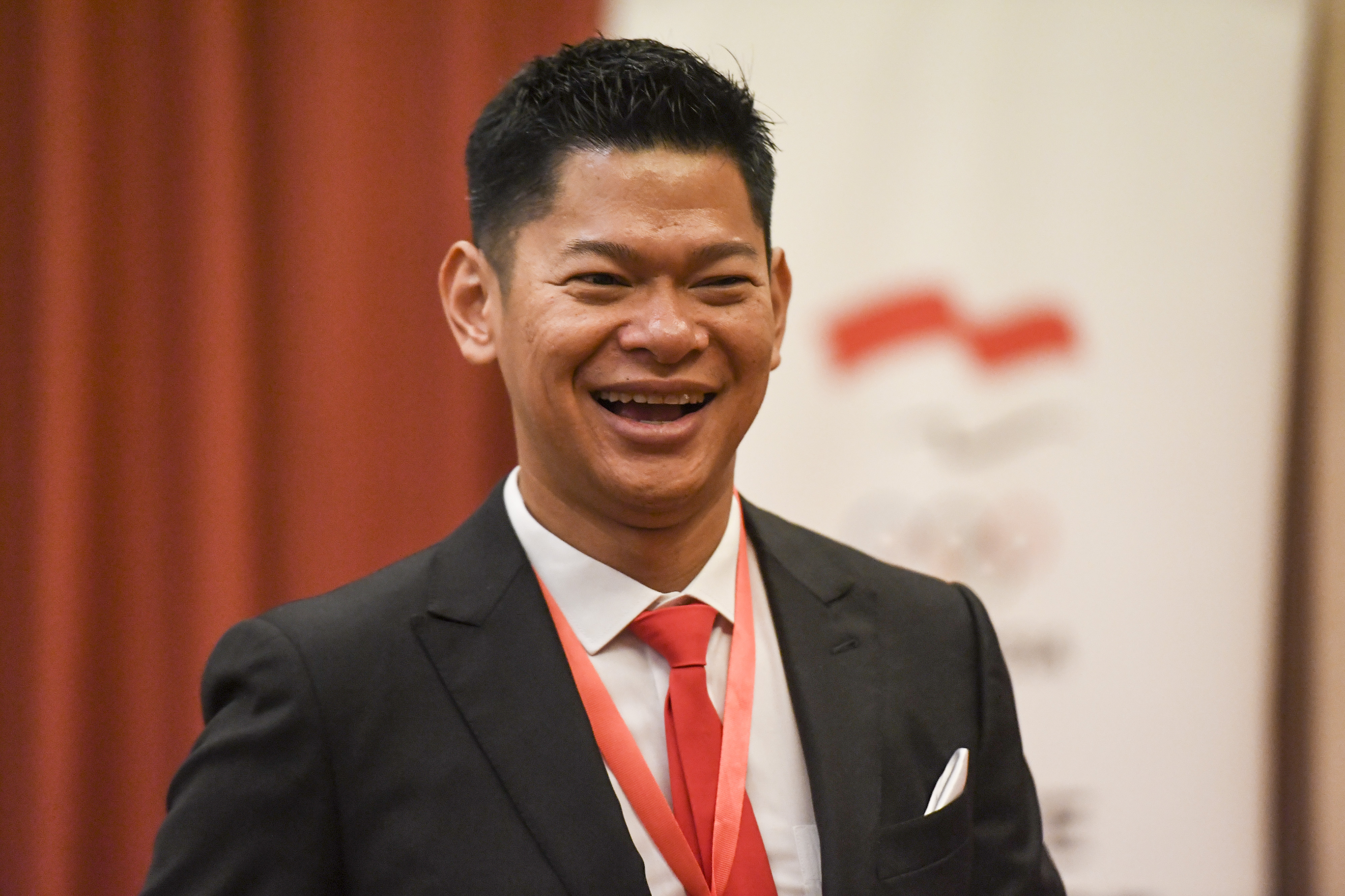 Ketua Umum Komite Olimpiade Indonesia (KOI) terpilih periode 2019-2023 Raja Sapta Oktohari mengikuti Kongres KOI di Jakarta, Rabu (9/10/201)